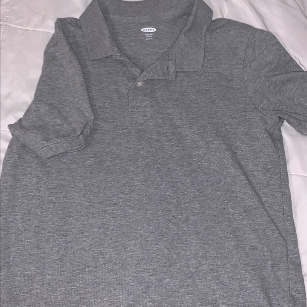 Boys gray polo